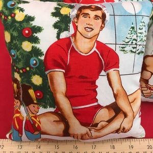Christmas hunk personal pillow